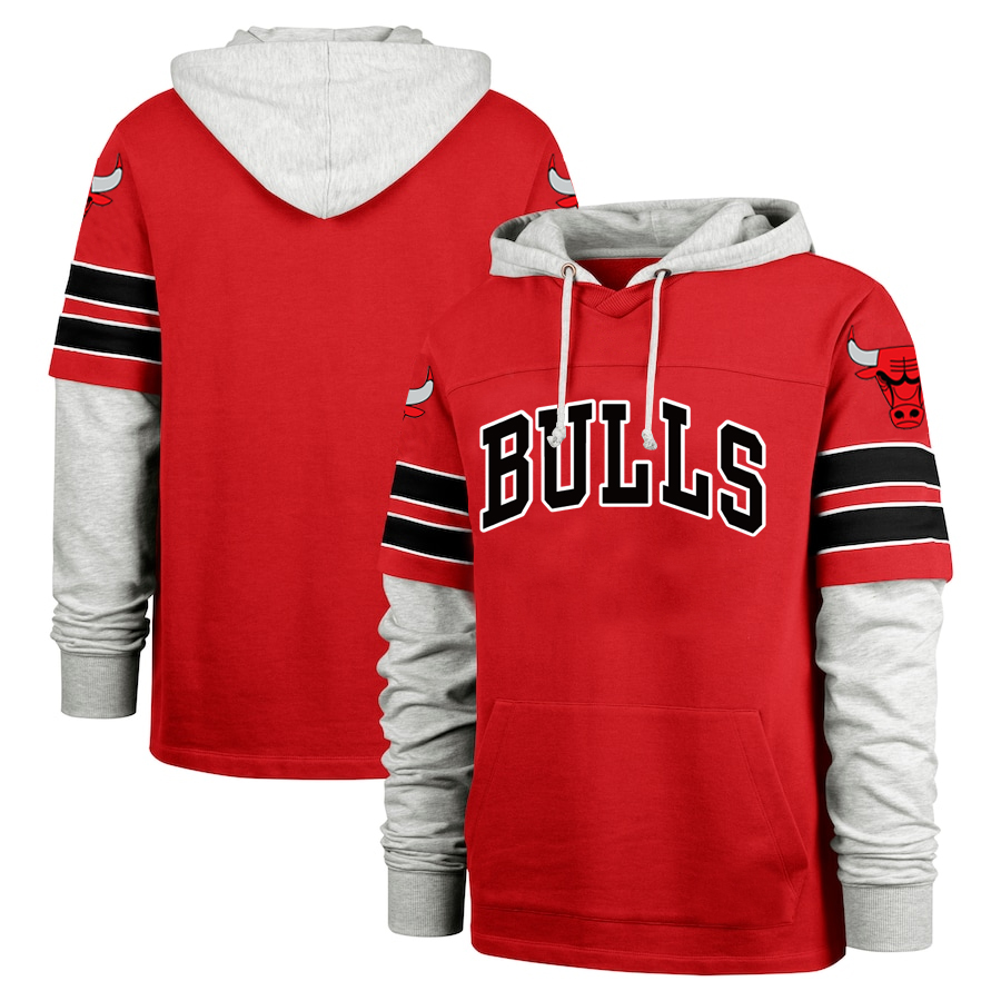 Men Chicago Bulls red 2024 NBA hoodie